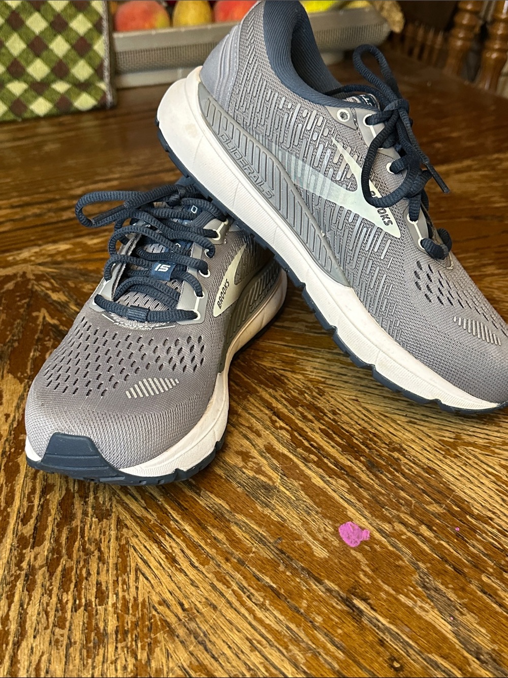 Brooks Women's Gray and Navy Running Shoes